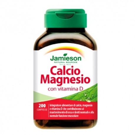 Jamieson, Calcio Magnesio con vitamina D, 200 cpr.