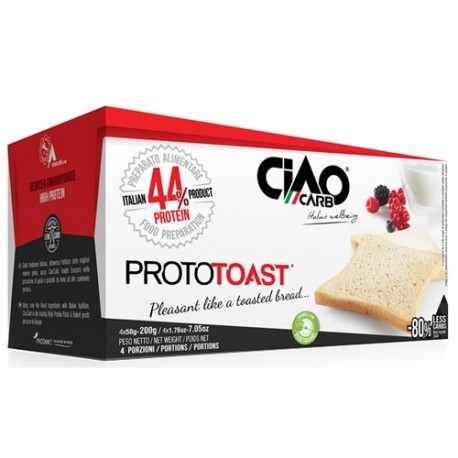 Pane e Prodotti da Forno Ciao Carb, Proto Toast Stage 1, (4 x 50 g) Pane e Prodotti da Forno Ciao Carb, Proto Toast Stage 1, (4 x 50 g)