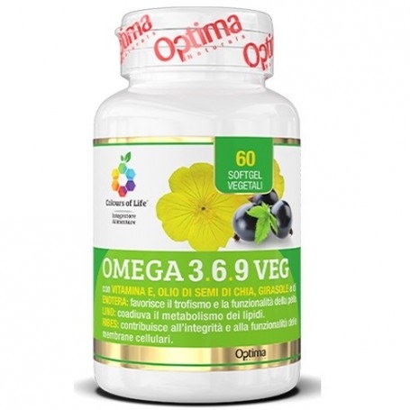 Omega 3-6-9 Optima Naturals, Omega 3 6 9 Veg, 60 cps Omega 3-6-9 Optima Naturals, Omega 3 6 9 Veg, 60 cps