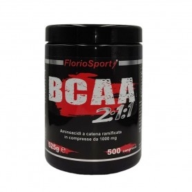 Aminoacidi Ramificati (Bcaa) FlorioSport, BCAA 2:1:1, 500 cpr