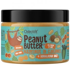 Scadenza Ravvicinata OstroVit, Burro di arachidi con Nocciola caramellata, 500 g (Sc.11/2025)