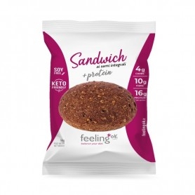 Scadenza Ravvicinata Feeling Ok, Sandwich +Protein ai semi integrali, 50 g (Sc.11/2025)