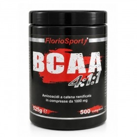 Aminoacidi Ramificati (Bcaa) FlorioSport, BCAA 4:1:1, 500 cpr.
